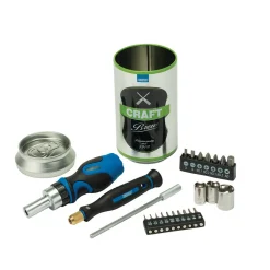 Stubby Ratchet Screwdriver and Bit Set, Special Edition - Craft Brew (23 Piece)