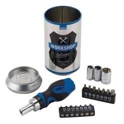 Stubby Ratchet Screwdriver and Bit Set, Special Edition - Workshop Brew (18 Piece)