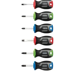 Stubby Soft Grip Screwdriver Set (6 Piece)