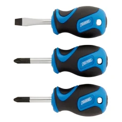 Stubby Soft Grip Screwdriver Set (3 Piece)