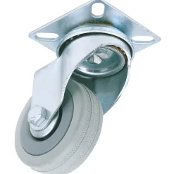 Swivel Plate Fixing Rubber Castor, 50mm Diameter, S.W.L. 50kg