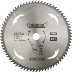 TCT Circular Saw Blade for Wood, 315 x 30mm, 72T