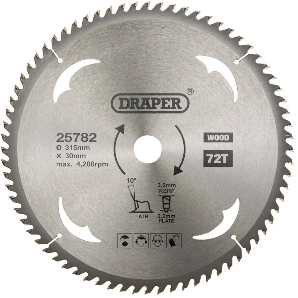 TCT Circular Saw Blade for Wood, 315 x 30mm, 72T