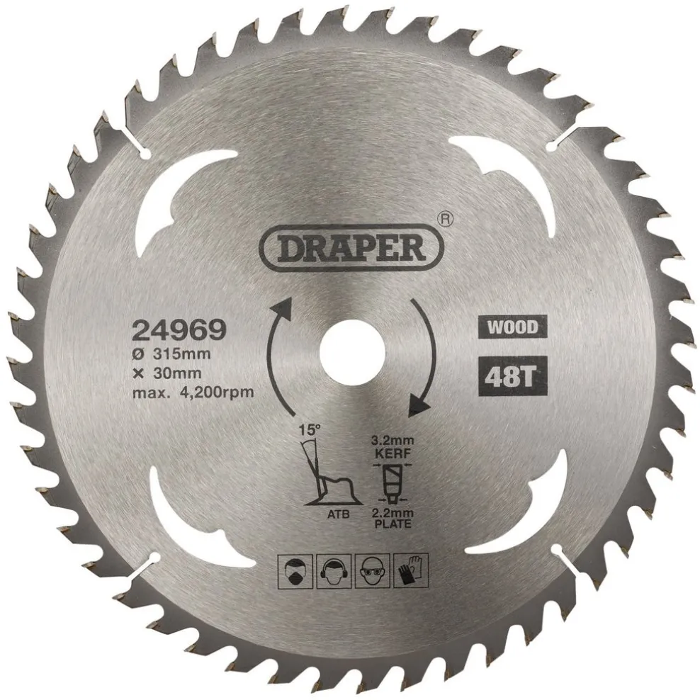 TCT Circular Saw Blade for Wood, 315 x 30mm, 48T