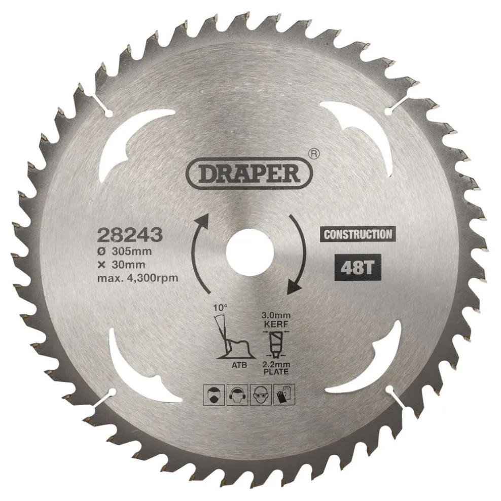 TCT Construction Circular Saw Blade, 305 x 30mm, 48T