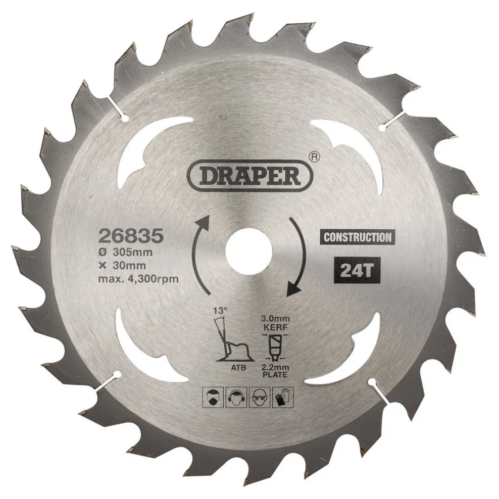 TCT Construction Circular Saw Blade, 305 x 30mm, 24T