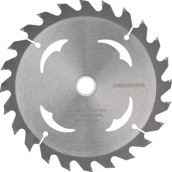 TCT Cordless Construction Circular Saw Blade for Wood & Composites, 165 x 20mm, 24T