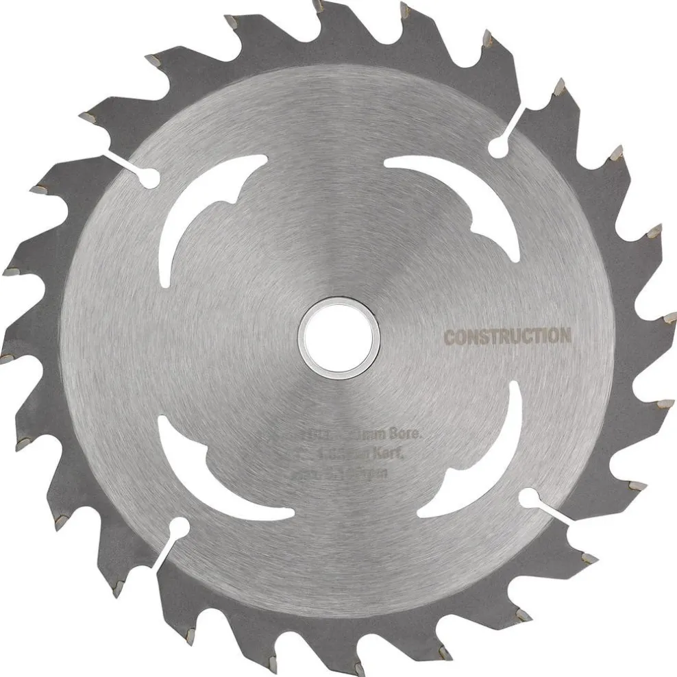 TCT Cordless Construction Circular Saw Blade for Wood & Composites, 165 x 20mm, 24T