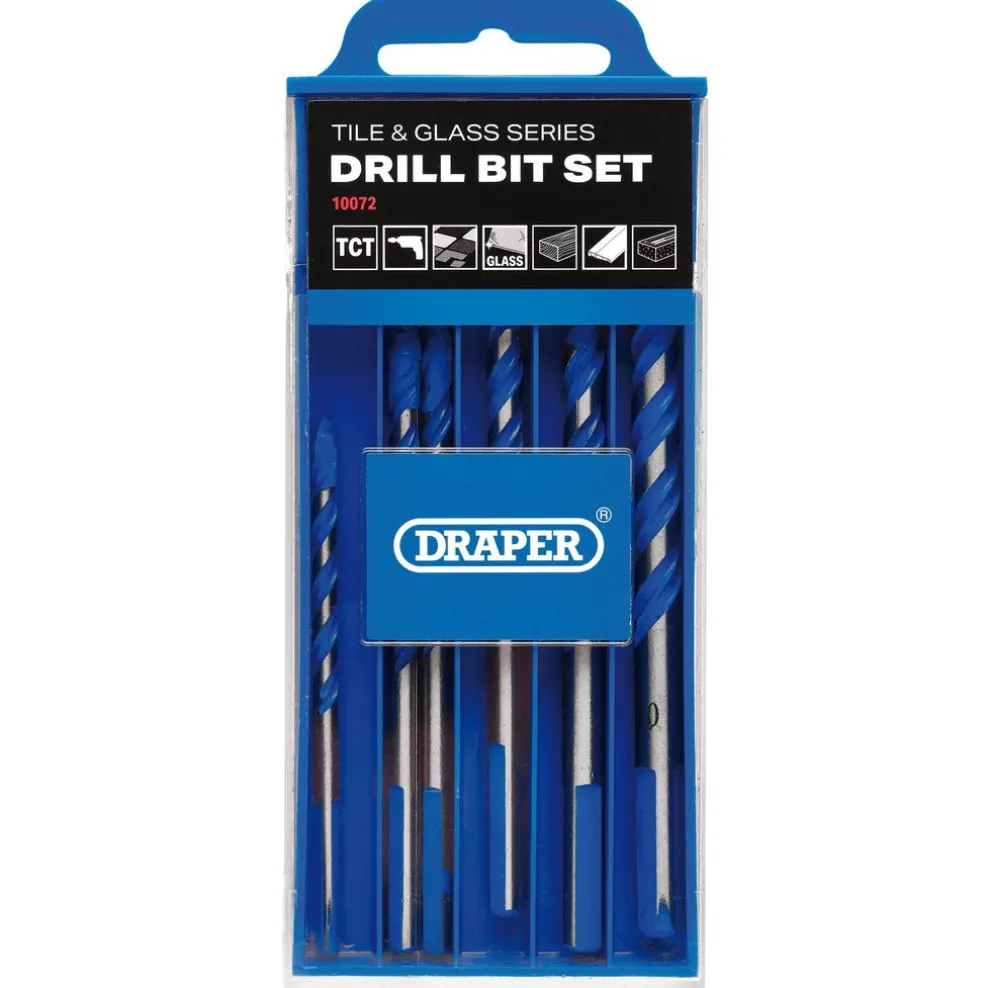 TCT Tile and Glass Drill Bit Set (6 Piece)