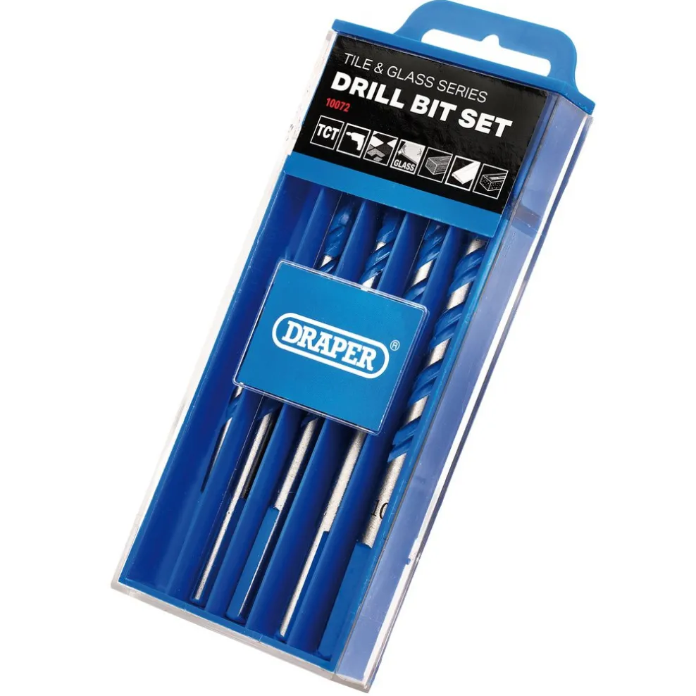TCT Tile and Glass Drill Bit Set (6 Piece)