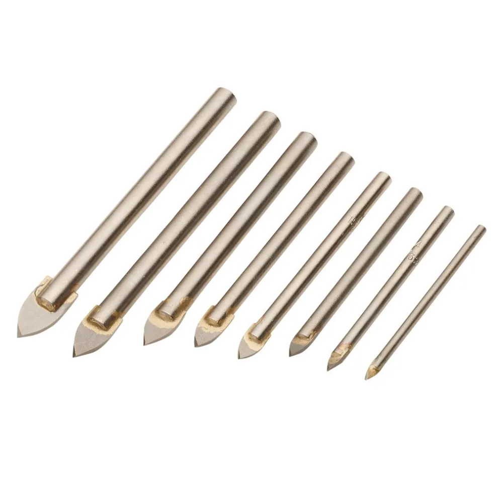 TCT Tile and Glass Drill Bit Set (8 Piece)
