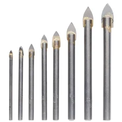 TCT Tile and Glass Drill Bit Set (8 Piece)