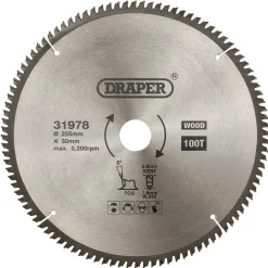 TCT Triple Chip Grind Circular Saw Blade, 255 x 30mm, 100T
