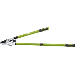 Telescopic Ratchet Action Bypass Loppers with Steel Handles