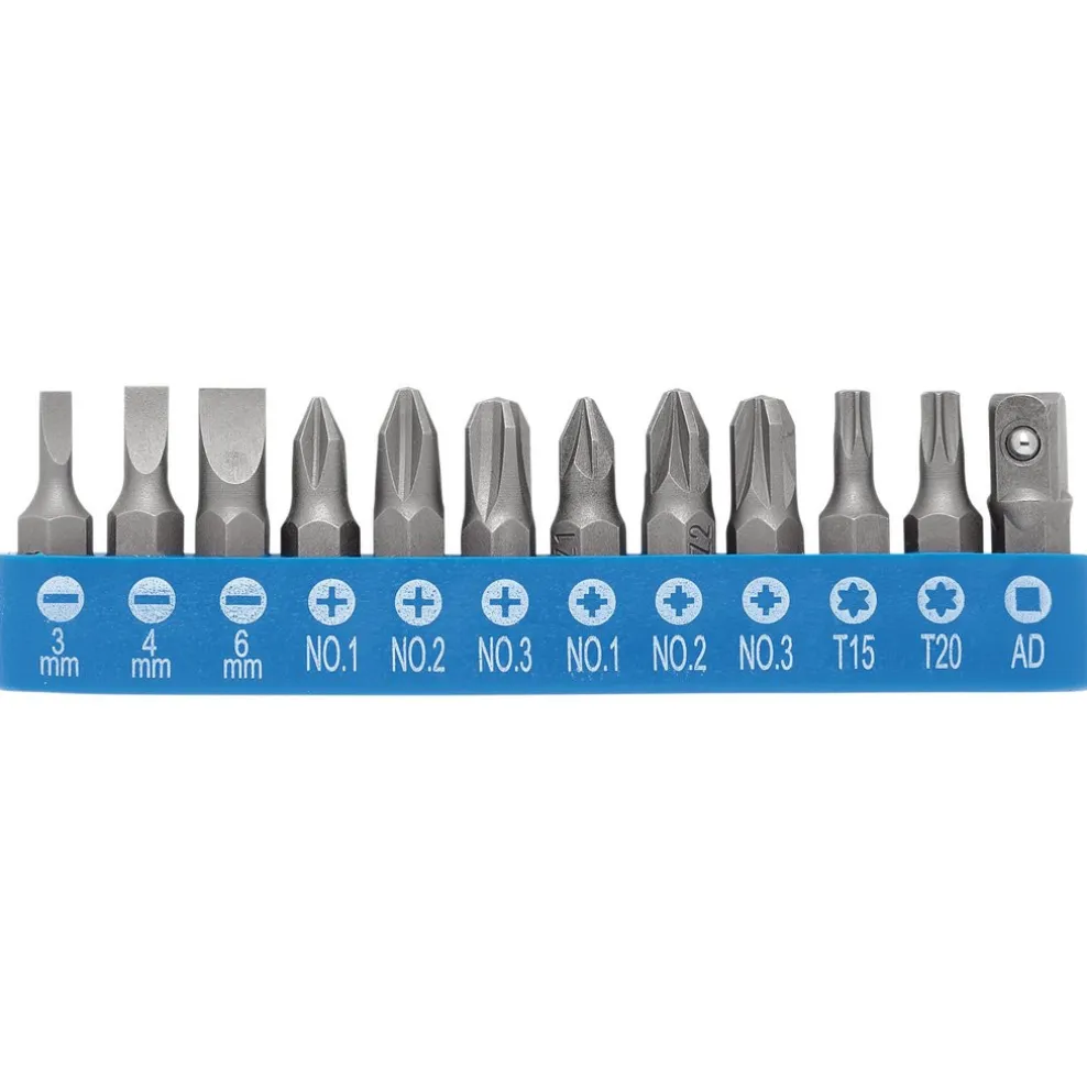 T-Handle Screwdriver, Socket and Bit Set, 1/4" Sq. Dr. (22 Piece)