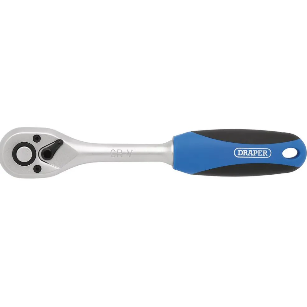 72 Tooth Reversible Soft Grip Ratchets, 3/8" Sq. Dr.