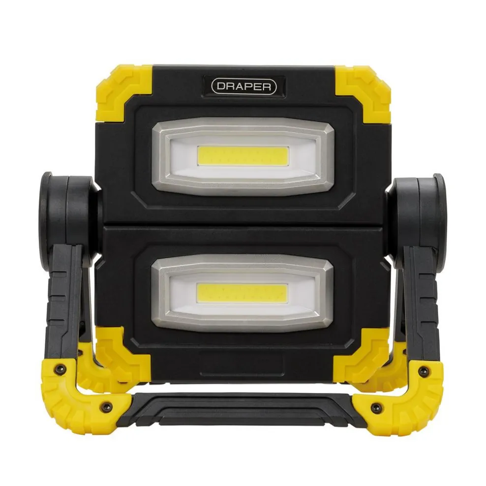 Twin COB LED Rechargeable Work Light, 10W, 850 Lumens, Micro USB Cable Supplied