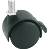 Twin Nylon Bolt Castor with Brake, 40mm Diameter, S.W.L. 25kg