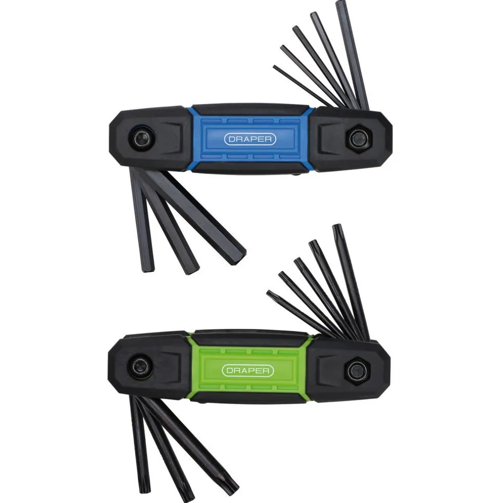 TX-STAR® and Metric Folding Hex Key Set (2 x 8 Piece)