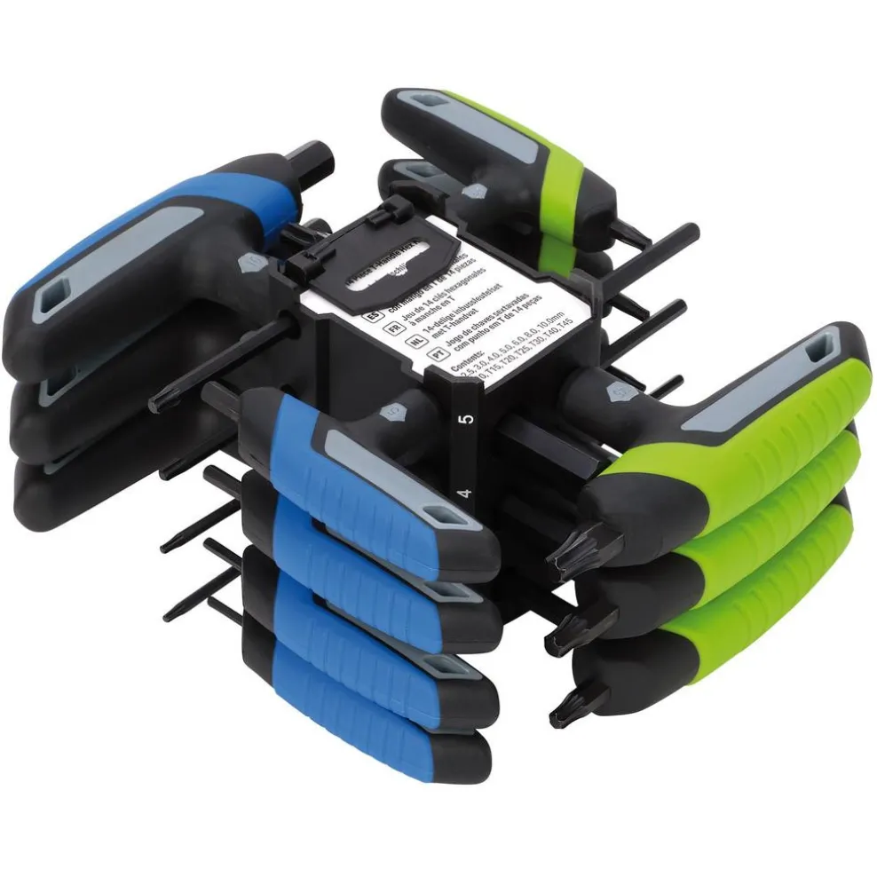 TX-STAR® and Metric T-Handle Hex Key Set (14 Piece)