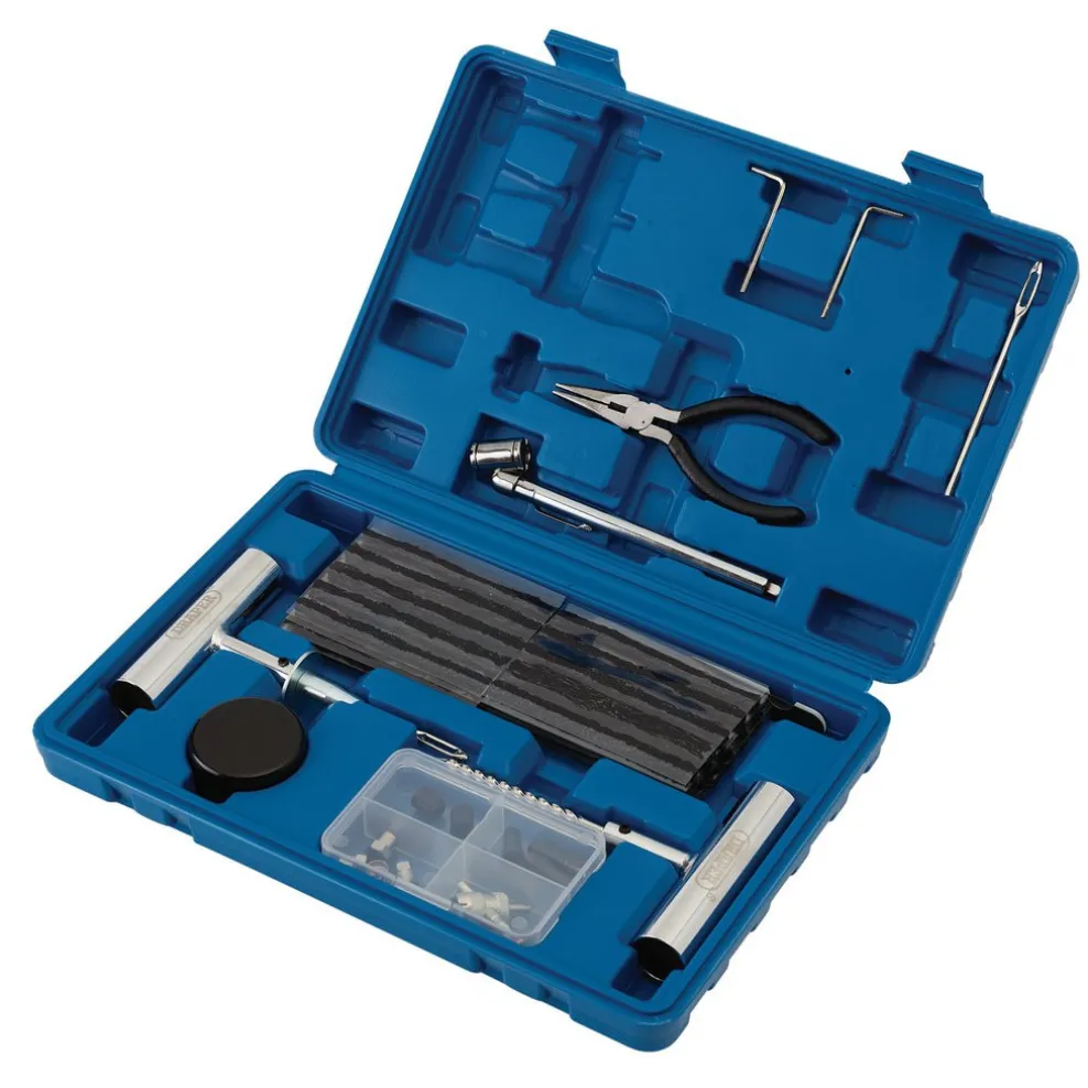 Tyre Puncture Repair Kit for Tubeless Off Road Vehicles (65 Piece)