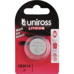 Uniross Lithium Coin Cell CR2016 Battery
