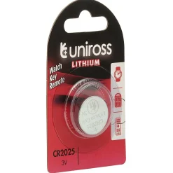 Uniross Lithium Coin Cell CR2025 Battery