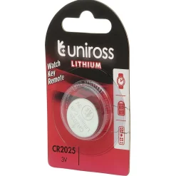 Uniross Lithium Coin Cell CR2025 Battery
