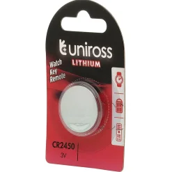 Uniross Lithium Coin Cell CR2450 Battery