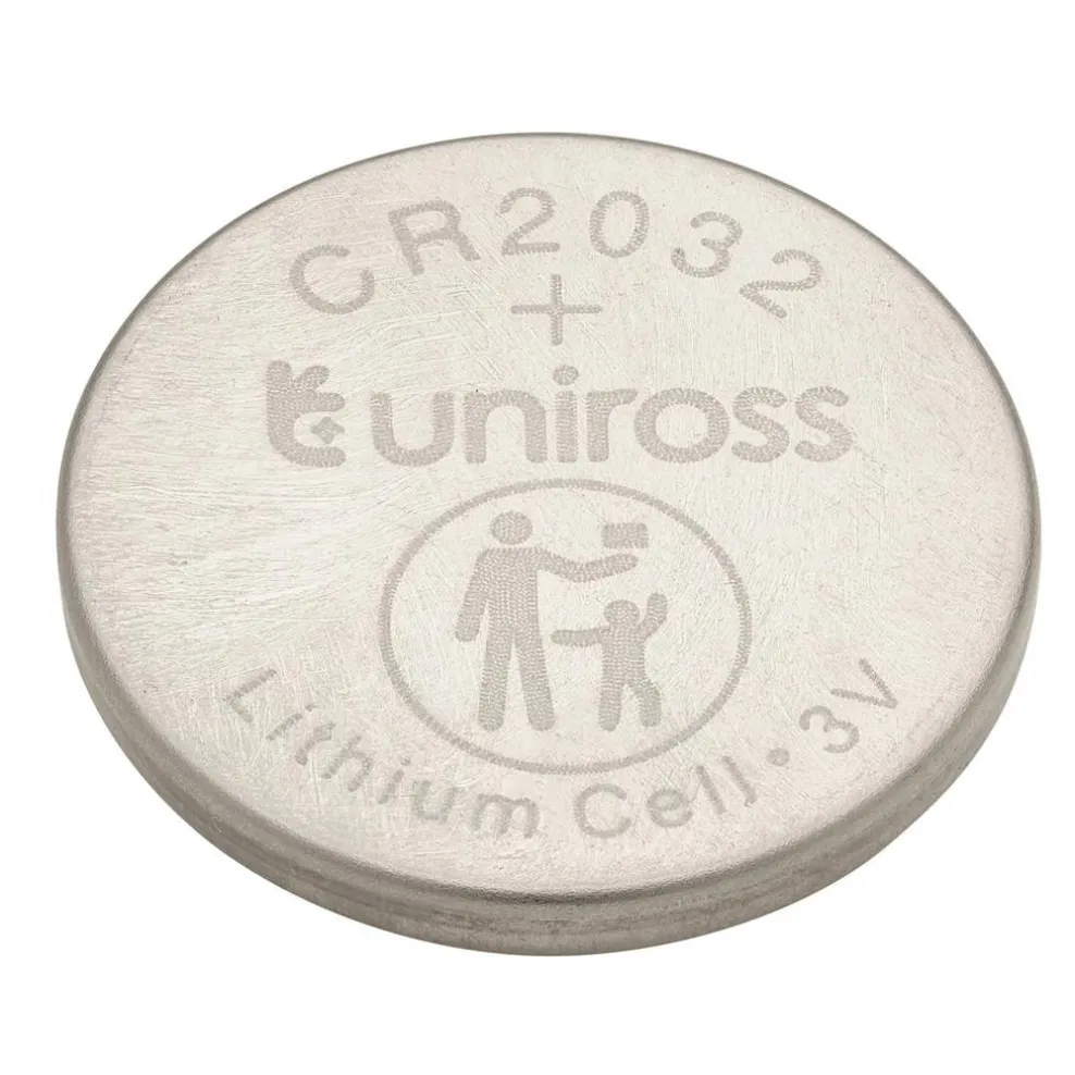 Uniross Lithium Coin Cell CR2032 Batteries (Pack of 5)