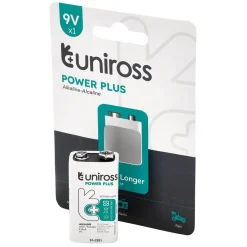 Uniross 6LR61 9V Power Plus Alkaline Battery