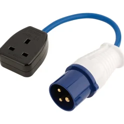 230V Adaptor Lead with 16A Plug to 13A Socket