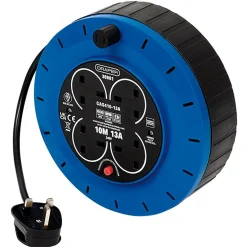 230V 13A 4 Socket Cassette Reel, 10m
