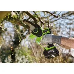 18V Brushless Mini Pruner Saw, 1 x 4.0Ah Battery, 1 x Charger