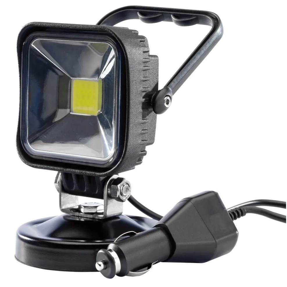12V COB LED Magnetic Base Work Light, 10W, 600 Lumens