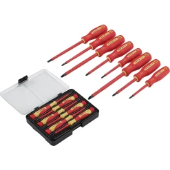 VDE Approved Fully Insulated Screwdriver and Precision Screwdriver Set (14 Piece)