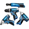 12V Drill Drive and Ratchet Interchange Kit II, 2 x 1.5Ah Li-ion Batteries, 1 x Fast Charger and 1 x Tool Bag