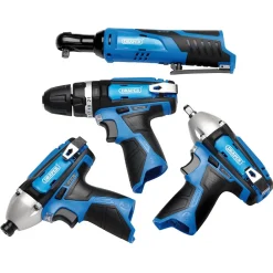 12V Drill Drive and Ratchet Interchange Kit II, 2 x 1.5Ah Li-ion Batteries, 1 x Fast Charger and 1 x Tool Bag
