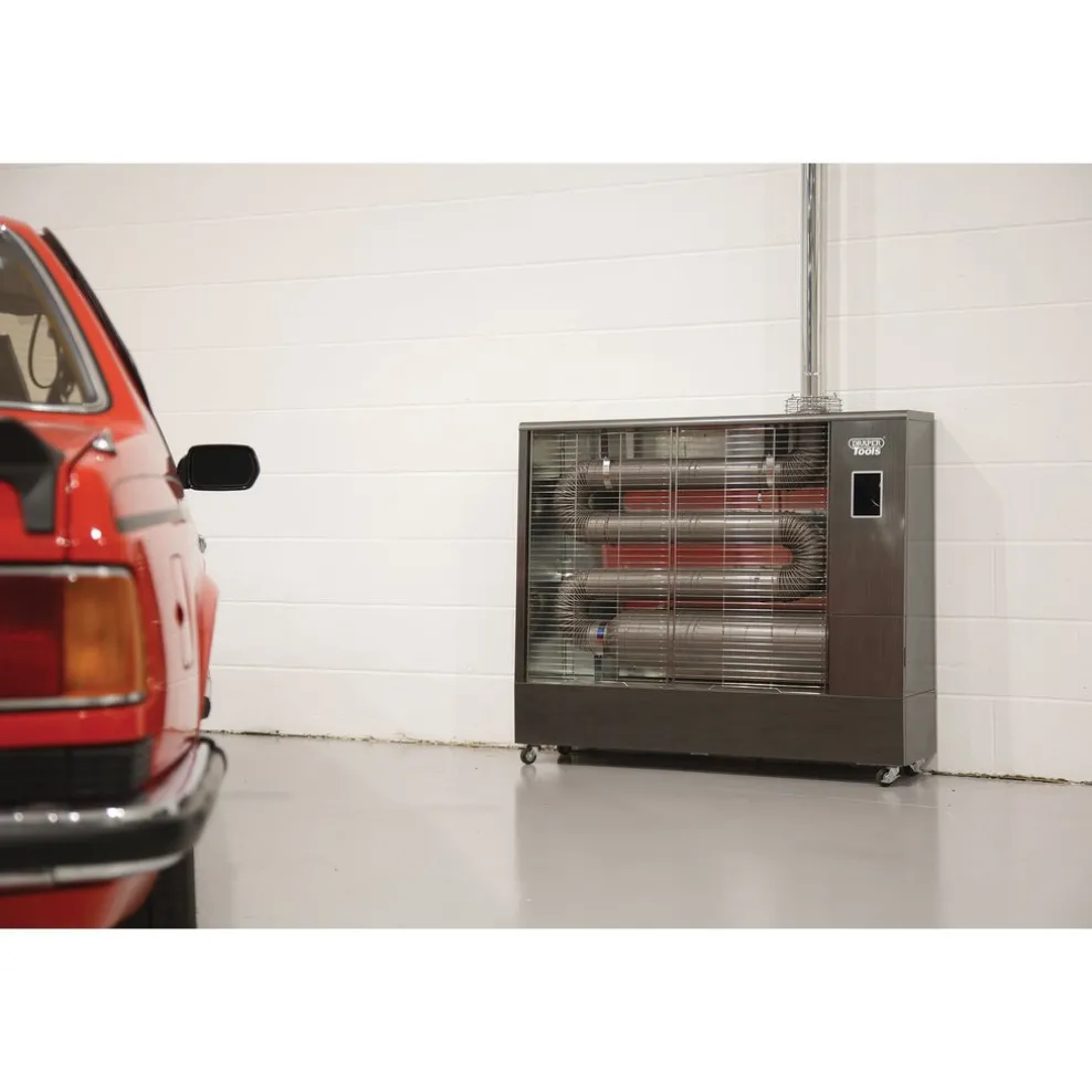 230V Far Infrared Diesel Heater with Flue Kit, 67,500 BTU/19.8kW