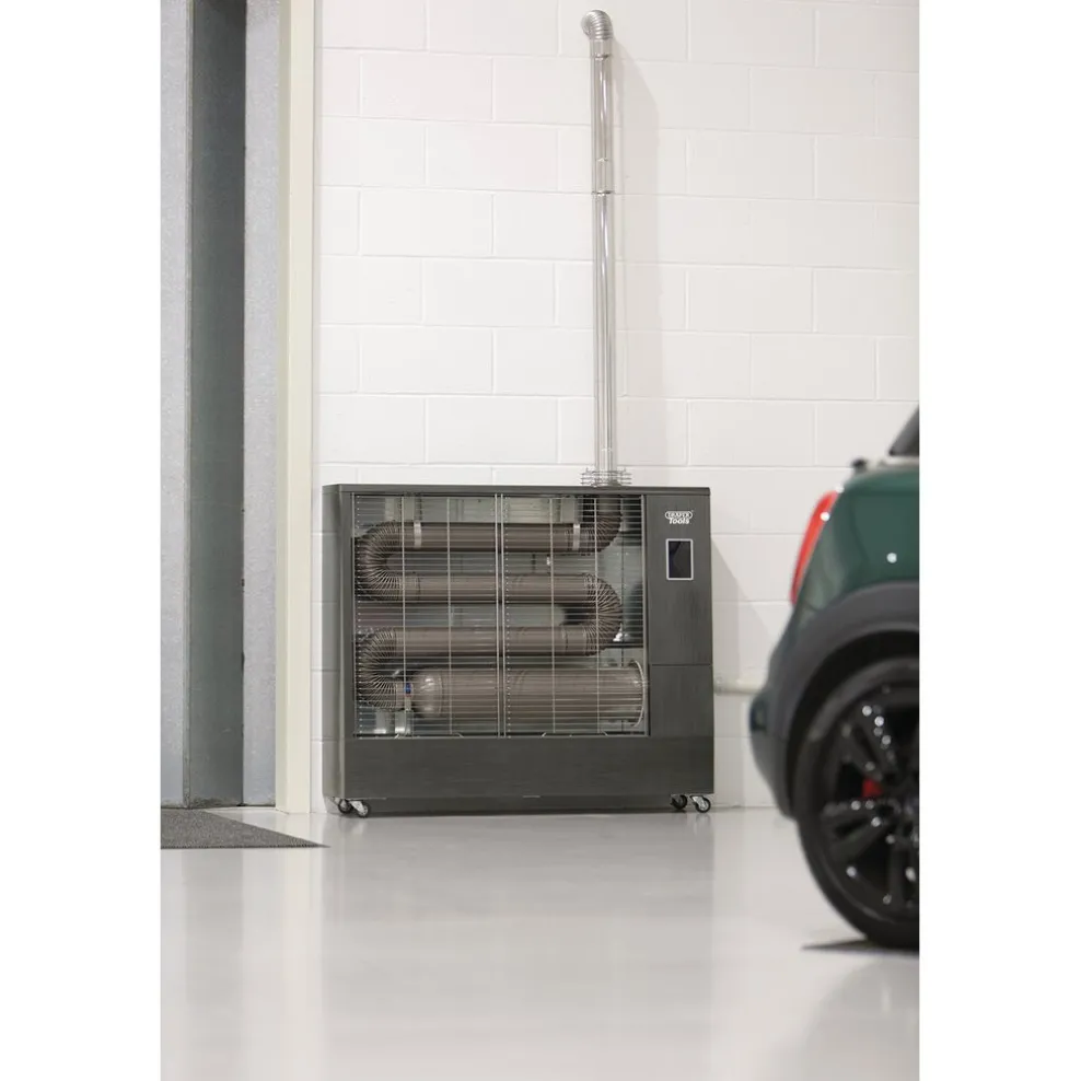 230V Far Infrared Diesel Heater with Flue Kit, 67,500 BTU/19.8kW