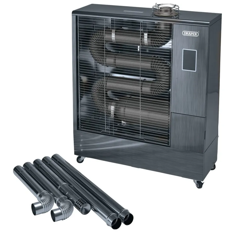 230V Far Infrared Diesel Heater with Flue Kit, 51,500 BTU/15.1kW