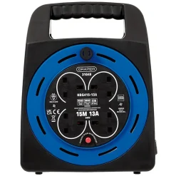 230V Four Socket Cable Reel, 15m