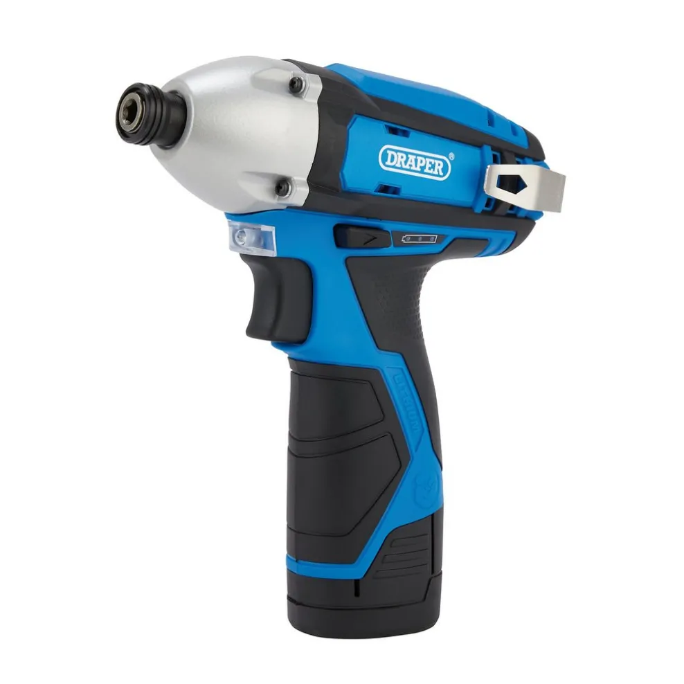 12V Impact Driver, 1/4" Hex., 1 x 1.5Ah Battery, 1 x Fast Charger