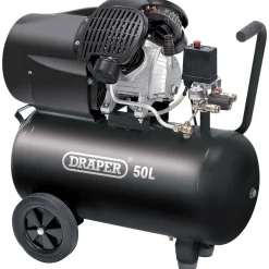 230V 50L Direct Drive V-Twin Air Compressor, 2.2kW/3HP