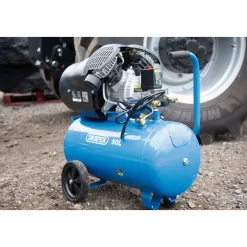 230V 50L Direct Drive V-Twin Air Compressor, 2.2kW/3HP