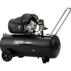 230V 100L Direct Drive V-Twin Air Compressor, 2.2kW/3hp