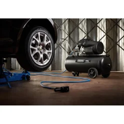 230V 100L Direct Drive V-Twin Air Compressor, 2.2kW/3hp