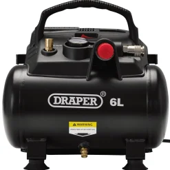 230V 6L Oil-Free Air Compressor, 1.2kW/1.5hp