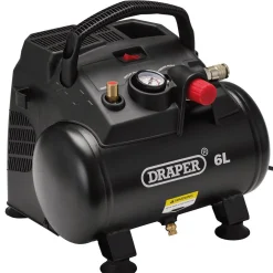 230V 6L Oil-Free Air Compressor, 1.2kW/1.5hp
