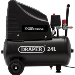 230V 24L Oil-Free Compressor, 1.1kW/1.5hp and Air Tool Kit